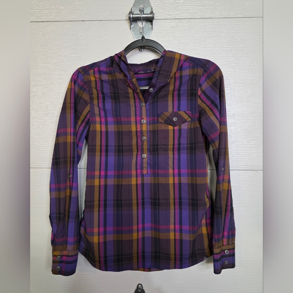 Prana Multicolor Plaid Shirt
